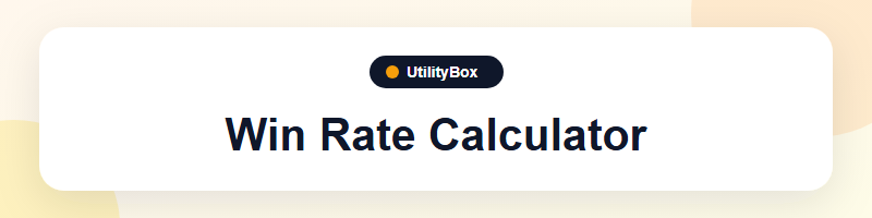 UtilityBox Win Rate Calculator